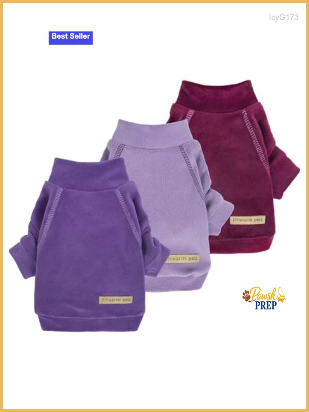 3 Pack Fleece Dog Sweater Turtleneck Pullover Winter Pet Clothes Small Dogs
